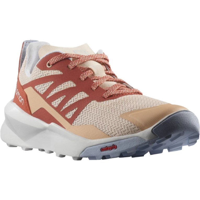 Tenis Senderismo Salomon Patrol Niños Beige Rojos | MX MWFL109